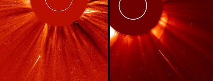 Deux comètes découvertes par Soho