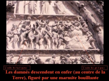 L'enfer représenté sur la cathédrale de Bourges