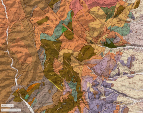 Le secteur géologique le plus complexe du Géoarc Beaujolais, à l’Ouest de Villefranche-sur-Saône, témoin de son exceptionnelle diversité géologiques