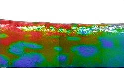 Image obtenue par le spectromètre infra-rouge (mini-TES) à bord de "Mars Exploration Rover Opportunity"