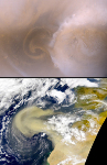 Comparaison de tempêtes sur Mars et sur Terre