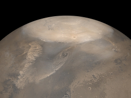 Tempête de poussière sur Mars