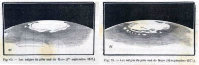 Dessins de la calotte polaire Sud de Mars au 1er septembre 1877 et au 10 septembre 1877