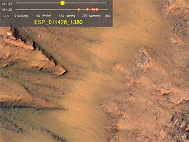 RSL se développant au cours de l'été de l'année martiennes 30 sur les pentes du cratère Newton, situé dans l'hémisphère Sud