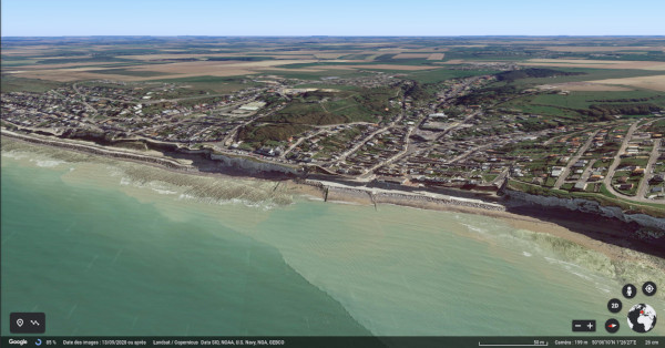 Géomorphologie de la côte picarde au niveau de la ville d'Ault (Somme)