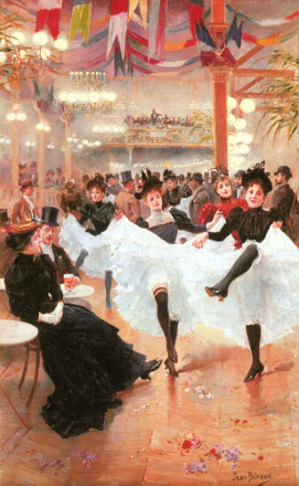 La toile Le café de Paris et ses danseuses