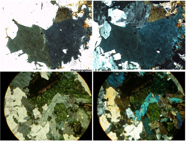 Granites hyper-alcalins (PAG), microscope polarisant