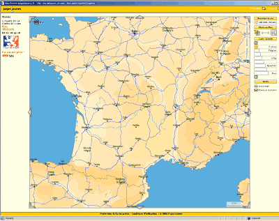 Carte simplifiée de la France