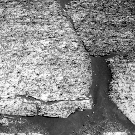Vue de détail des fines laminations à l'Est de Burns Cliff dans Meridiani Planum