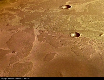 Le paléo-lac gelé d'Elysium Planitia, Mars