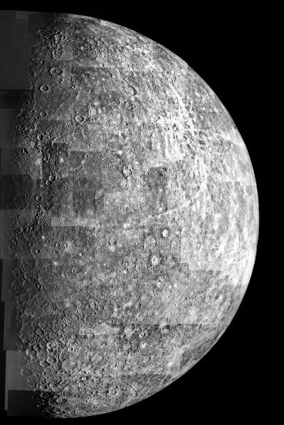Cratères sur Mercure