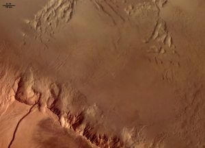 Escarpement basal du volcan Olympus Mons, Mars