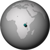 Localisation du Nyiragongo en Afrique