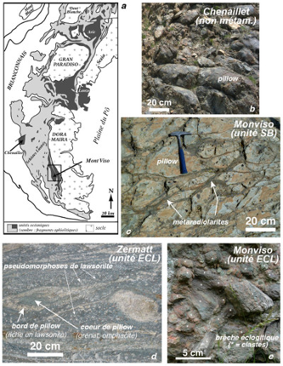 Quelques fragments ophiolitiques alpins