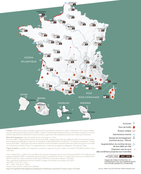 Effet du réchauffement climatique en France – Aléas et risques