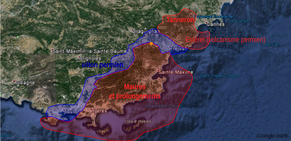 Les grands ensembles géologiques de la Provence cristalline