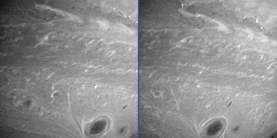 Changement dans la turbulence au pôle Sud de Saturne