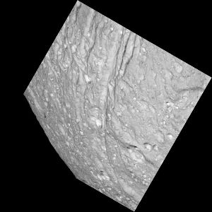 Détail du Sud d'Ithaca Chasma sur Téthys