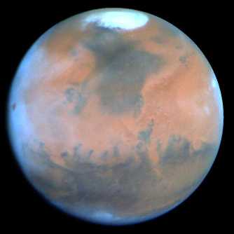 Photographie de Mars au printemps prise par Hubble