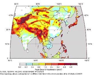 La sismicité en Asie
