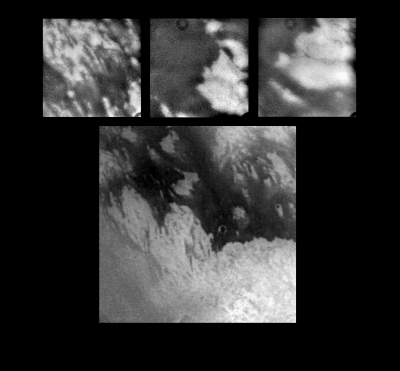 Meilleures photographies de Titan disponibles juste après ce premier passage du 26 octobre2004