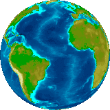 Topographie de l'Océan Atlantique.