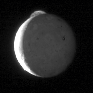 Image animée d'une éruption volcanique du volcan Tvashtar sur Io, satellite de Jupiter