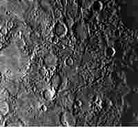 Exemple de cratères sur Mercure