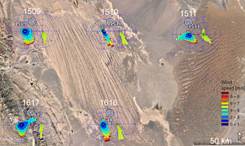 Vitesse des vents et flux sédimentaire dans le désert de Lout (province de Kerman, Iran)